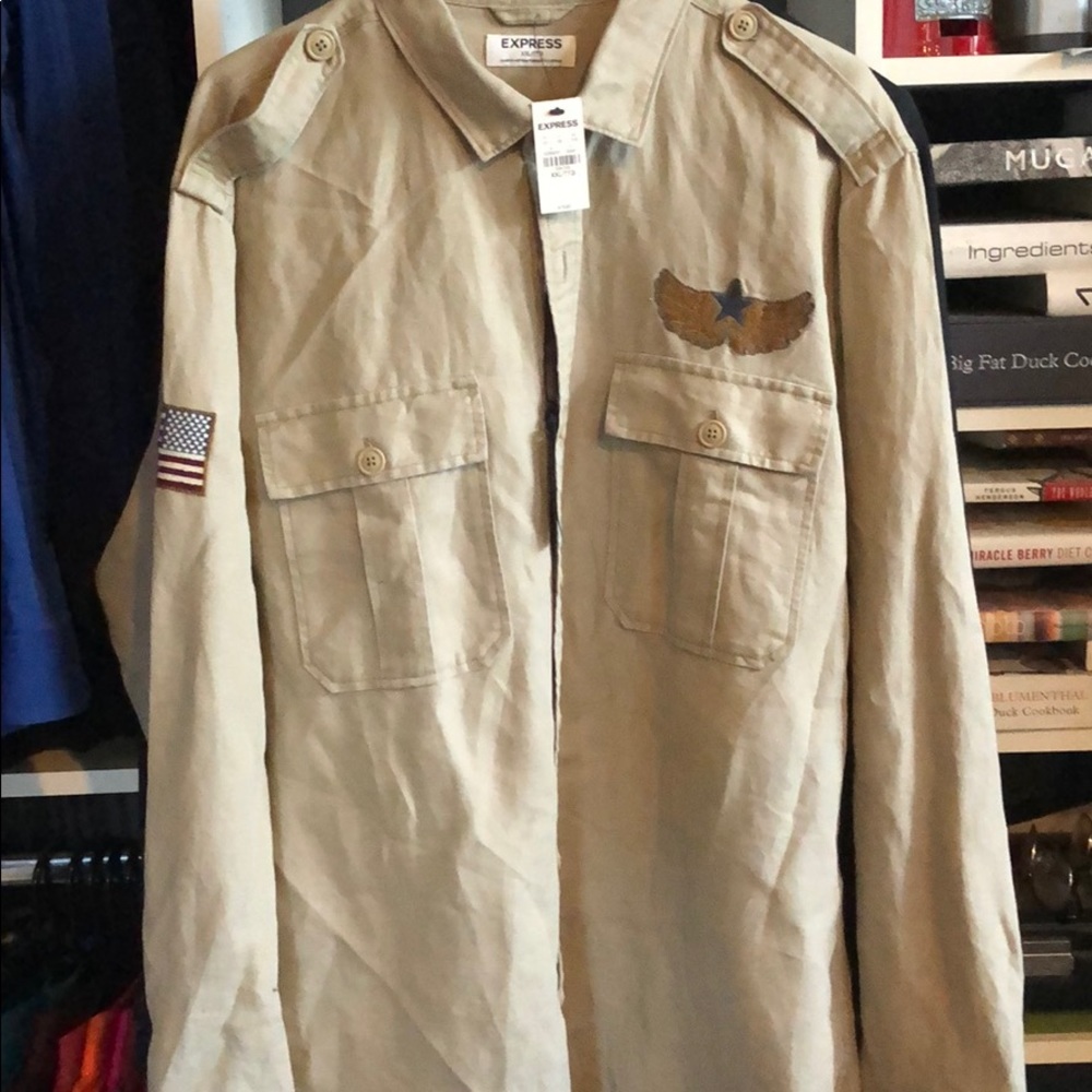 Express military patch shirt